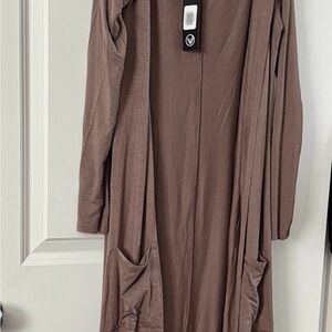 Savvi Eloise Size 3 color Neutral Duster / Lightweight Cardigan